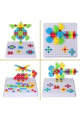 DZC KUZENLER AVM 3d Eğitici Matkap Hayvanlar Ve Geometrik Şekiller Seti 340 Parça