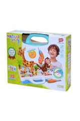 DZC KUZENLER AVM 3d Eğitici Matkap Hayvanlar Ve Geometrik Şekiller Seti 340 Parça