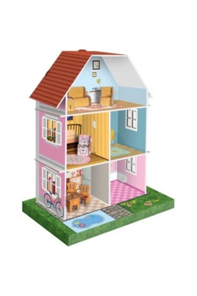 Arnas Mobilyalı 3 Boyutlu Maket Oyun Evi 17 Parça