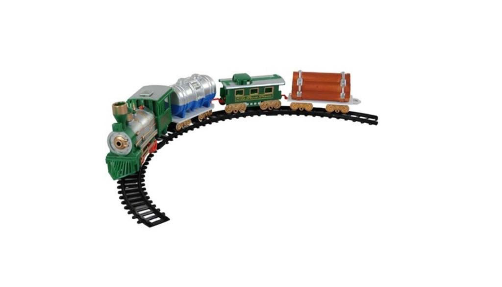 DZC KUZENLER AVM 25 PARÇA PİLİ IŞIKLI SESLİ TREN OYUNCAK DEMİRYOLU SET