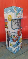 Play Toys Suyla Yıka Tekrar Boya Fantastik boyama halıları Deniz Hayvanları 50×50 + 12 Boyama Kalemi
