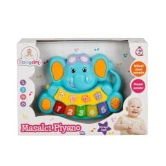 Masalcı Babycim Eğitici Sesli Işıklı Fil Piyano Masalcı oyuncak