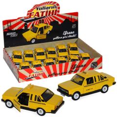 Çek Bırak Murat 131 Sarı Taksi Metal Oyuncak Araba