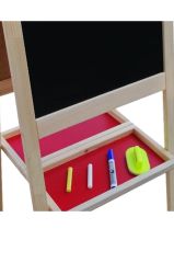 Çift Taraflı Ayaklı Ahşap Çocuk eğitici Yazı Tahtası 110x45