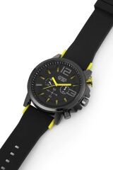 slikon kordon mekanizmalı analog saat genç spor unısex erkek kol saati SARI