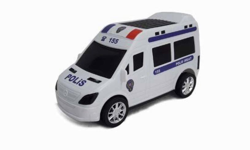 VAKUMLU SURTMELİ POLIS ARABASI  23 CM
