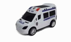 VAKUMLU SURTMELİ POLIS ARABASI  23 CM