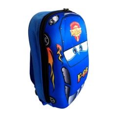 DZC KUZENLER AVM  Anaokulu Kreş Sırt Çantası 3-6 Yaş Çocuk Yarış Arabası 5d Boyutlu BÜYÜK BOY