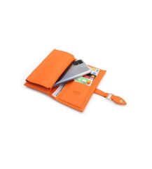 Kadın Fermuarlı çıtçıtlı Bozuk Para Bölmeli Cüzdan Kartlık Aksesuar,yılbaşı Hediyesi damla turuncu