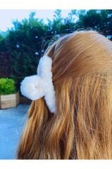 Peluş Yumuşak Tüylü Mandal Toka 3'lü 11 cm