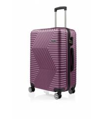DZC KUZENLER AVM G&d Gedox Polo Suitcase Abs Küçük Boy Lüx Seyahat Valiz mor mürdüm