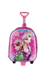 DZC KUZENLER AVM ÇEKÇEKLİ ANAOKUL İLKOKUL KREŞ FROZEN ELSA SIRT ÇANTA VALİZ