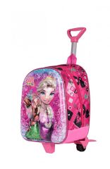 DZC KUZENLER AVM ÇEKÇEKLİ ANAOKUL İLKOKUL KREŞ FROZEN ELSA SIRT ÇANTA VALİZ