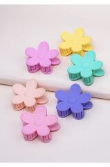 Kadın 3’lü Renkli Papatya Mandal Toka