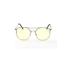 DZC KUZENLER AVM KREM GÖZLÜK UV400 GÜNEŞ GÖZLÜĞÜ CAM SARI METAL