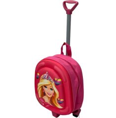 barbili kızlı Çekçekli Tekerlekli Anaokulu/kreş Çantası 1. Kalite barbie bez (ÖLÇÜLERE BAKINIZ)