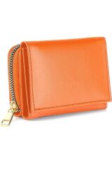 Kadın Fermuarlı çıtçıtlı Bozuk Para Bölmeli Turuncu Cüzdan Kartlık Aksesuar,yılbaşı Hediyesi