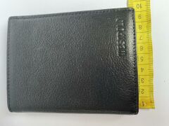 CÜZDAN Siyah Bozuk Para Bölmeli Haki Deri Erkek Cüzdan