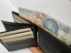 DZC KUZENLER AVM Siyah Bozuk Para Bölmeli Haki Deri Erkek Cüzdan