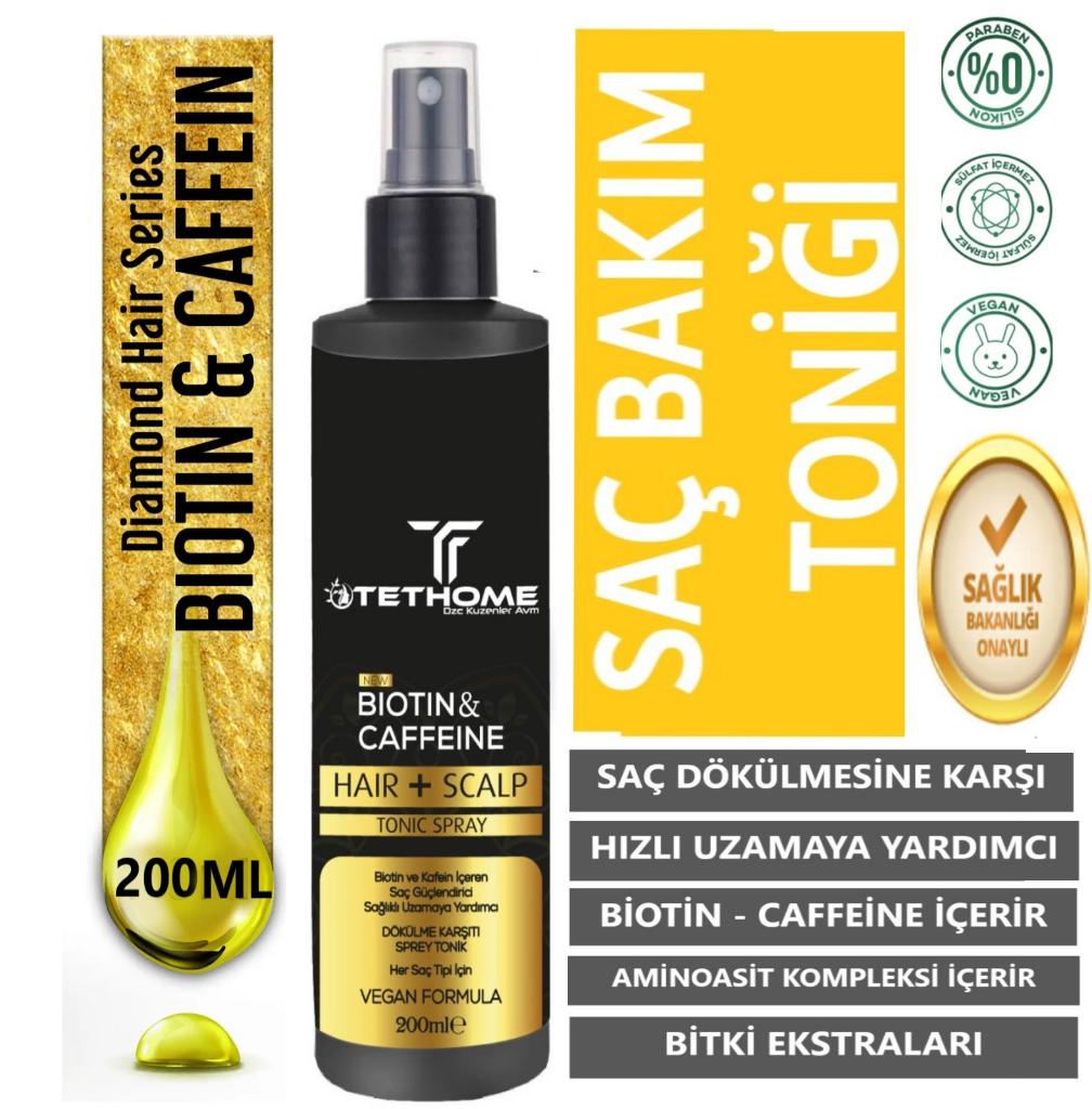 Haır Scalp Serisi Biotin Ve Kafein Dökülme Karşıtı Saç Tonik Sağlıklı Uzamaya Yardımcı 200 ml