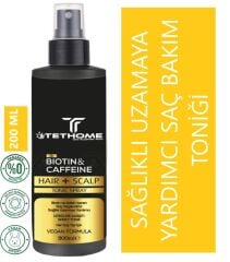 Haır Scalp Serisi Biotin Ve Kafein Dökülme Karşıtı Saç Tonik Sağlıklı Uzamaya Yardımcı 200 ml