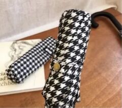 kaz ayağı desen piti kare sağlam full otomatik şemssiye