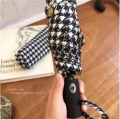 kaz ayağı desen piti kare sağlam full otomatik şemssiye