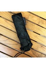 Siyah Çiçek Desenli Şemsiye