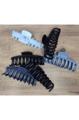 6’lı Büyük Boy Renkli Kaydırmaz Mandal Toka Seti