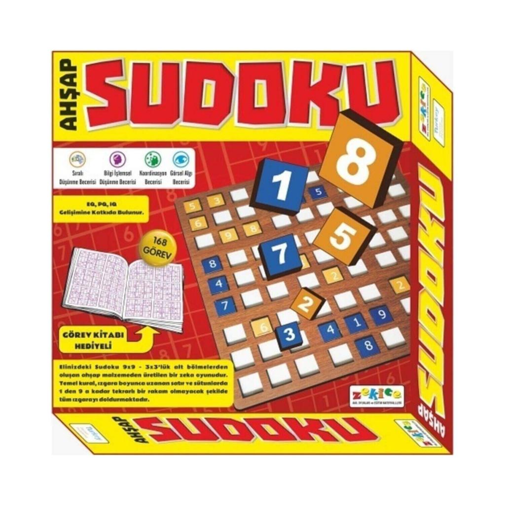 Ahşap Sudoku Zeka ve Strateji Oyunu Yerli Üretim