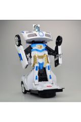 Transformers robota dönüşen ışıklı sesli ve  sensörlü polis arabası