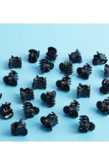 Kırılmaz Siyah Minik Mandal Toka Saç Aksesuarı 30 Adet