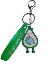 DZC KUZENLER AVM AVAKADO UNİCORN Karikatür Anime Figür PVC Bebek Anahtarlık Çanta Anahtarlık Süsü