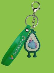 DZC KUZENLER AVM AVAKADO UNİCORN Karikatür Anime Figür PVC Bebek Anahtarlık Çanta Anahtarlık Süsü