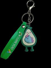 DZC KUZENLER AVM AVAKADO UNİCORN Karikatür Anime Figür PVC Bebek Anahtarlık Çanta Anahtarlık Süsü