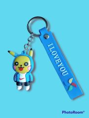 DZC KUZENLER AVM PİKACHU Karikatür Anime Figür PVC Bebek Anahtarlık Çanta Anahtarlık Süsü
