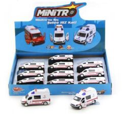 BİRLİK İŞIKLI SESLİ METAL 1/36 ÇEKBIRAK AMBULANS OYUNCAK