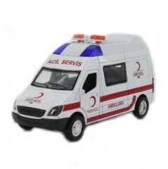 BİRLİK İŞIKLI SESLİ METAL 1/36 ÇEKBIRAK AMBULANS OYUNCAK