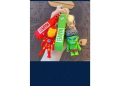 DZC KUZENLER AVM İRON SÜPER KAHRAMANLAR Karikatür Anime Figür PVC Bebek Anahtarlık Çanta Anahtarlık Süsü