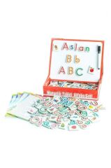 Ayaklı Manyetik Tablet Alfabe Eğitim Seti Buzdolabı Magnetli Resim Çerçevesi