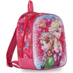 kreş & Anaokulu Çocuk Sırt okul Çantası elsa frozen (2 li) 3-6 Yaş 5d Kabartmalı 33CM kırmızı