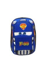 kreş & Anaokulu Çocuk Sırt okul Çantası cars f99(mavi) 3-6 Yaş 5d Kabartmalı 33CM formula