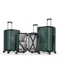 DZC KUZENLER AVM G&d Gedox Polo Suitcase Abs 3'lü Lüx Valiz Seyahat Seti HAKİ YEŞİL