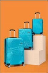 DZC KUZENLER AVM G&d Gedox Polo Suitcase Abs 3'lü Lüx Valiz Seyahat Seti MAVİ