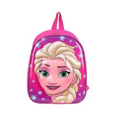 kreş & Anaokulu Çocuk Sırt Çantası ELSA ANNA Karakter 3-6 Yaş 5d Kabartmalı Kumaş Okul Çantası 30CM (TEK)