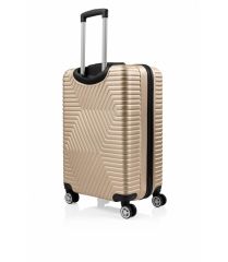 DZC KUZENLER AVM G&d Gedox Polo Suitcase Abs 3'lü Lüx Valiz Seyahat Seti GOLD