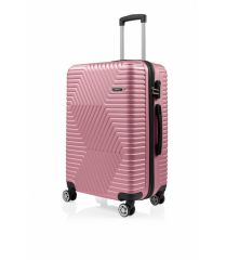DZC KUZENLER AVM G&d Gedox Polo Suitcase Abs 3'lü Lüx Valiz Seyahat Seti GÜLKURUSU PEMBE