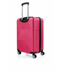 DZC KUZENLER AVM G&d Gedox Polo Suitcase Abs 3'lü Lüx Valiz Seyahat Seti FUŞYA PEMBE