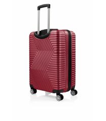 DZC KUZENLER AVM G&d Gedox Polo Suitcase Abs 3'lü Lüx Valiz Seyahat Seti BORDO