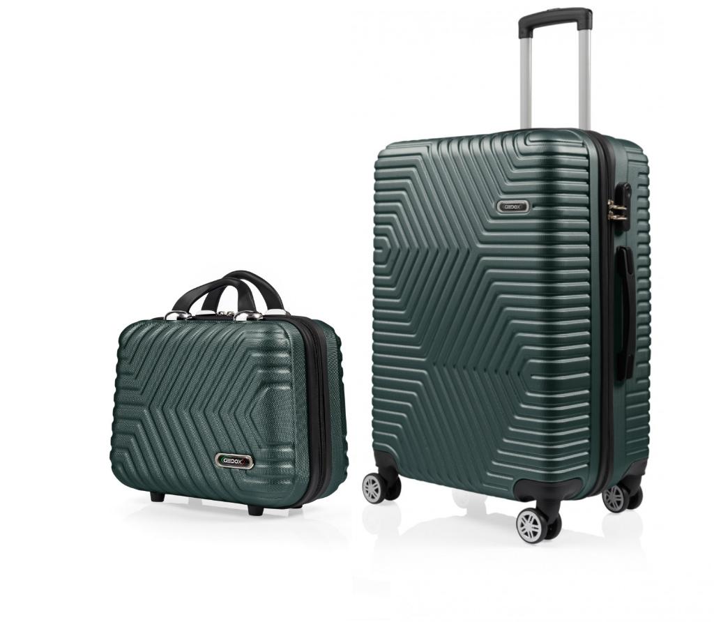 DZC KUZENLER AVM ORTA BOY VE MAKYAJ G&D Polo Suitcase ABS Lüx Valiz Seyahat Seti  2 Lİ HAKİ YEŞİL